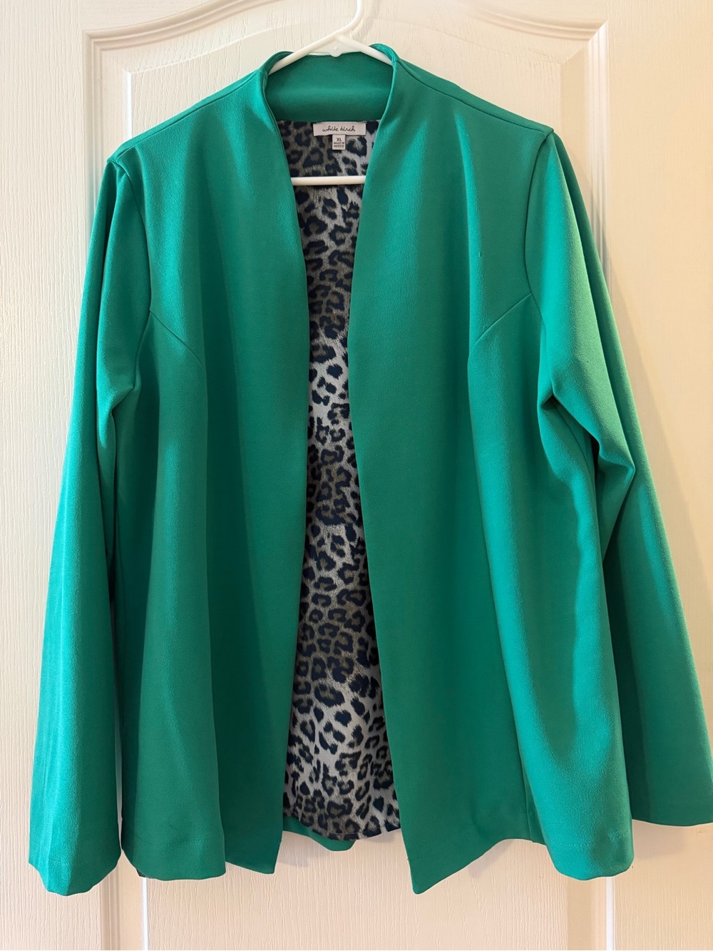 White Birch Emerald Open-Front Women's Jacket